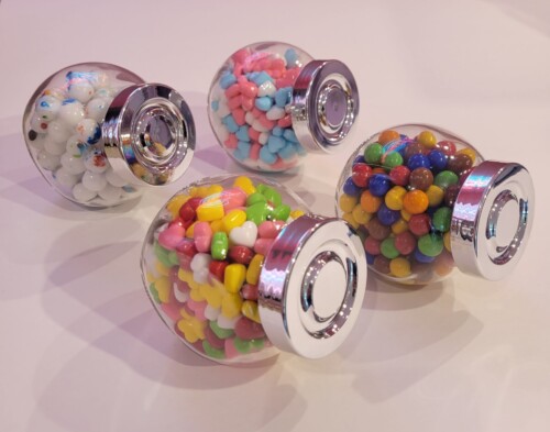 Mini Glass Candy Jars