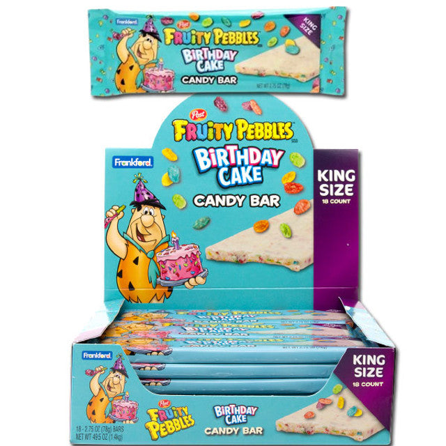 Fruity Pebbles Birthday Cake Candy Bar
